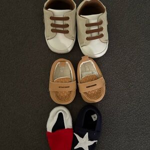 Stylish Tan and White Kids Shoes
